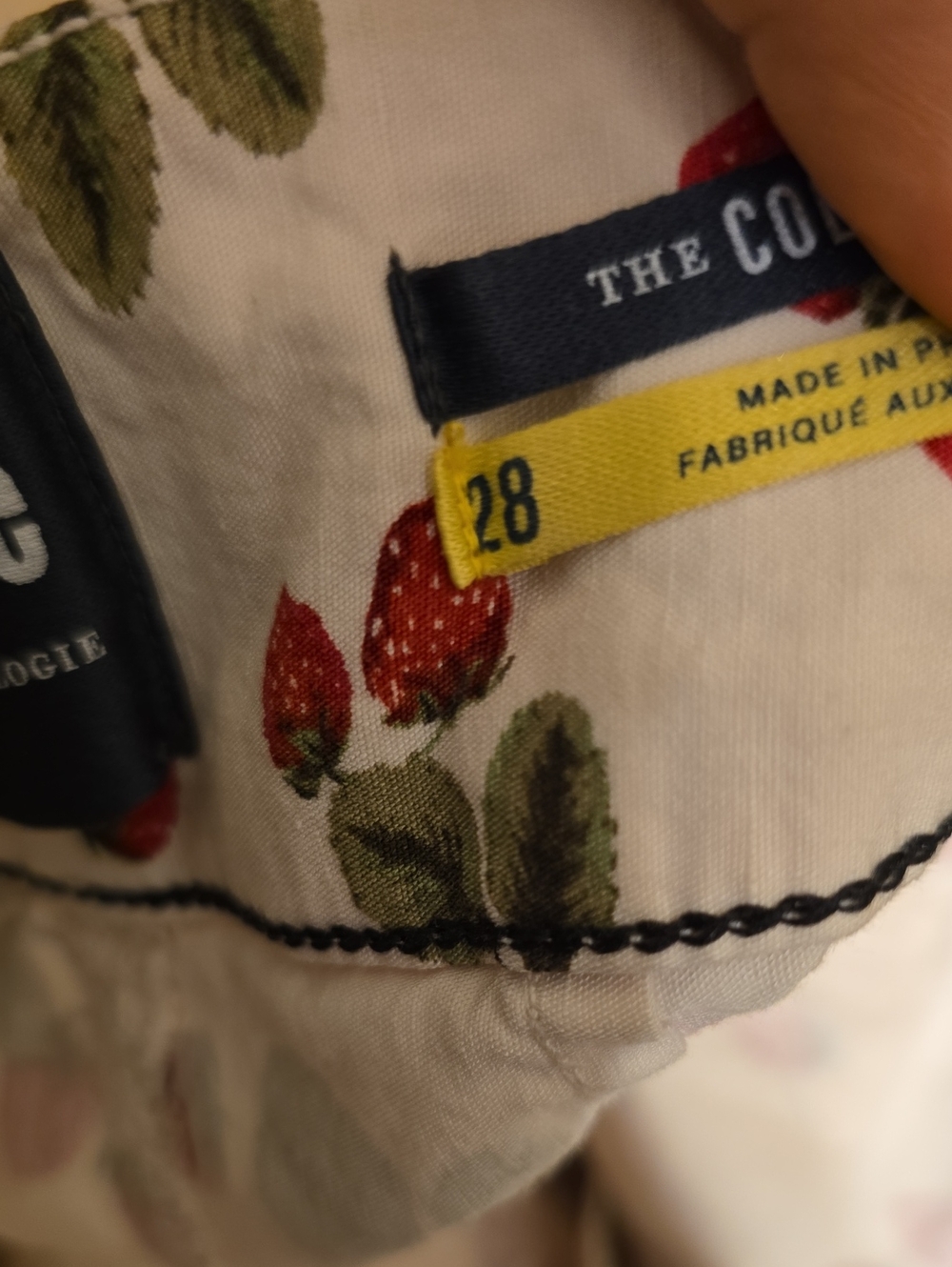 Maeve Colette Linen Pants Crop Wide Leg Strawberries 28 - Picture 6 of 14
